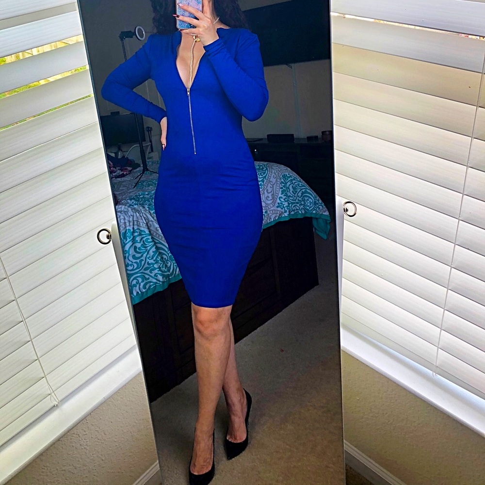 Charlotte Russe cobalt blue dress size S